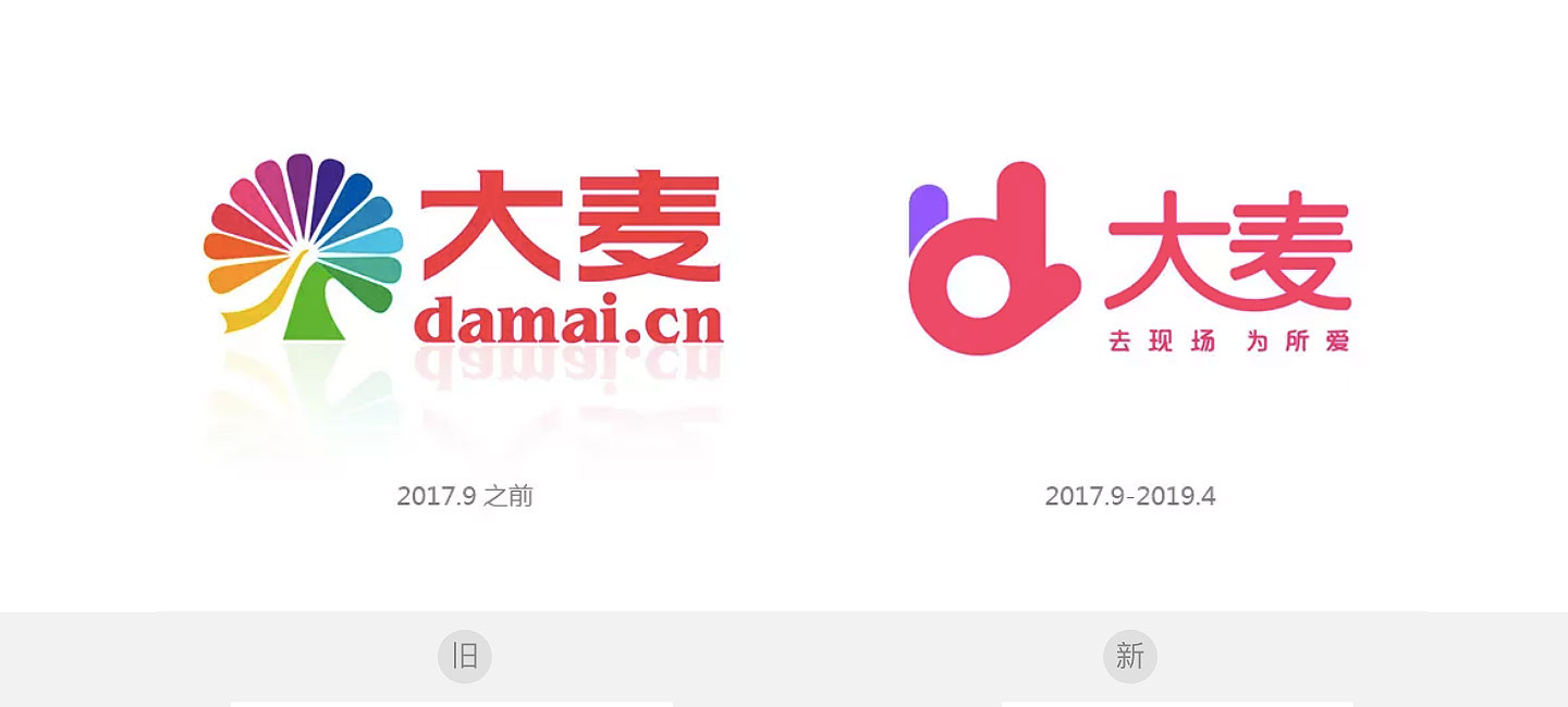 【大连壹鸣设计】“大麦网”时隔一年半又换回旧LOGO设计